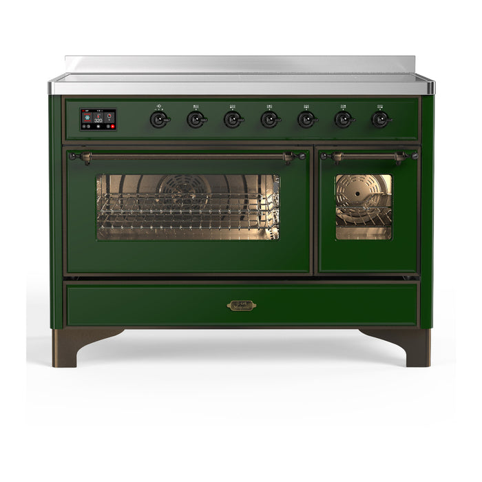 ILVE UMIB48N Majestic III 48 inch Induction Range with 6 Elements, Booster Function, Bridge Control, Residual Heat Indicator (UMIB48NR3)