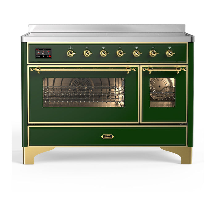 ILVE UMIB48N Majestic III 48 inch Induction Range with 6 Elements, Booster Function, Bridge Control, Residual Heat Indicator (UMIB48NR3)