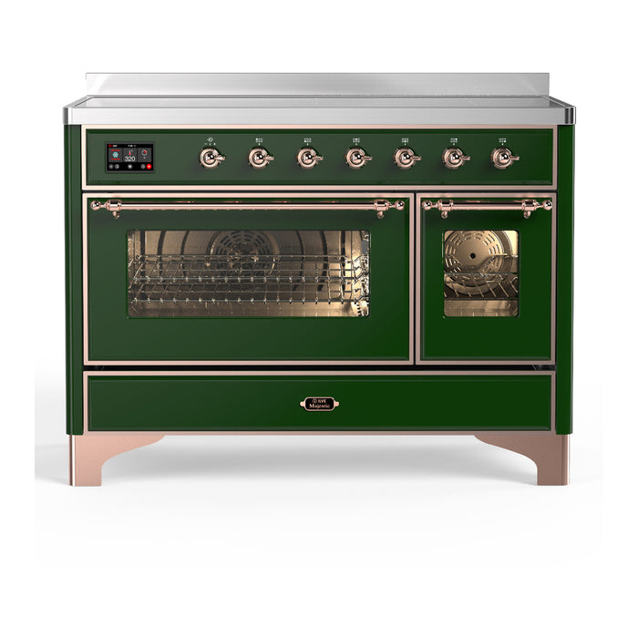 ILVE UMIB48N Majestic III 48 inch Induction Range with 6 Elements, Booster Function, Bridge Control, Residual Heat Indicator (UMIB48NR3)