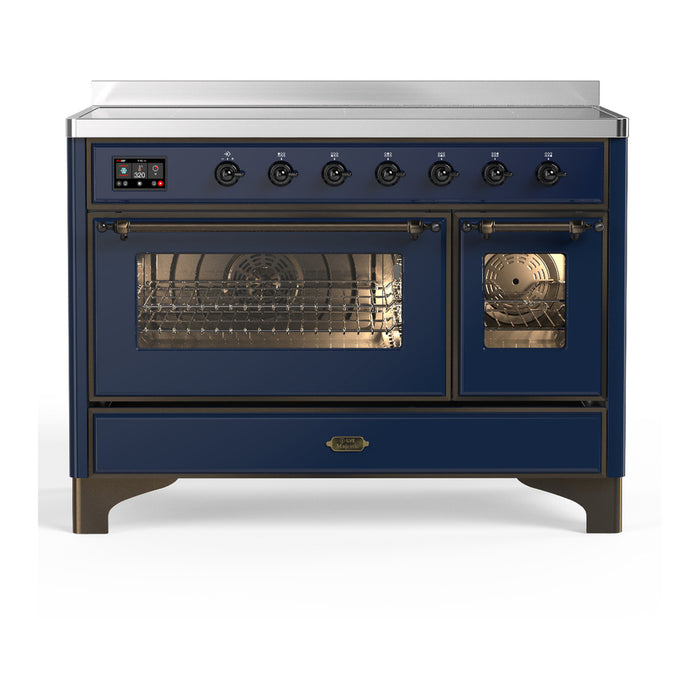ILVE UMIB48N Majestic III 48 inch Induction Range with 6 Elements, Booster Function, Bridge Control, Residual Heat Indicator (UMIB48NR3)