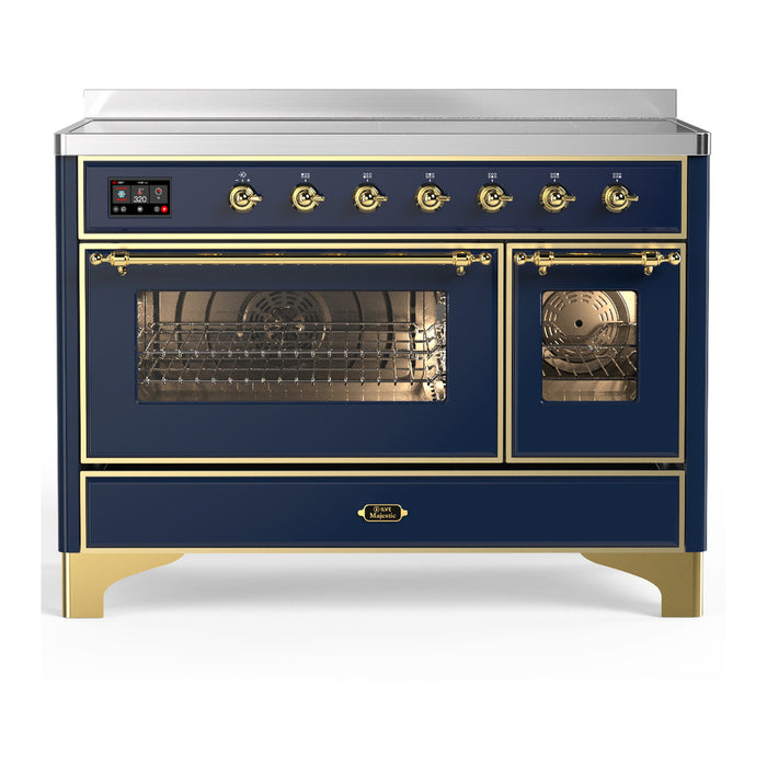 ILVE UMIB48N Majestic III 48 inch Induction Range with 6 Elements, Booster Function, Bridge Control, Residual Heat Indicator (UMIB48NR3)