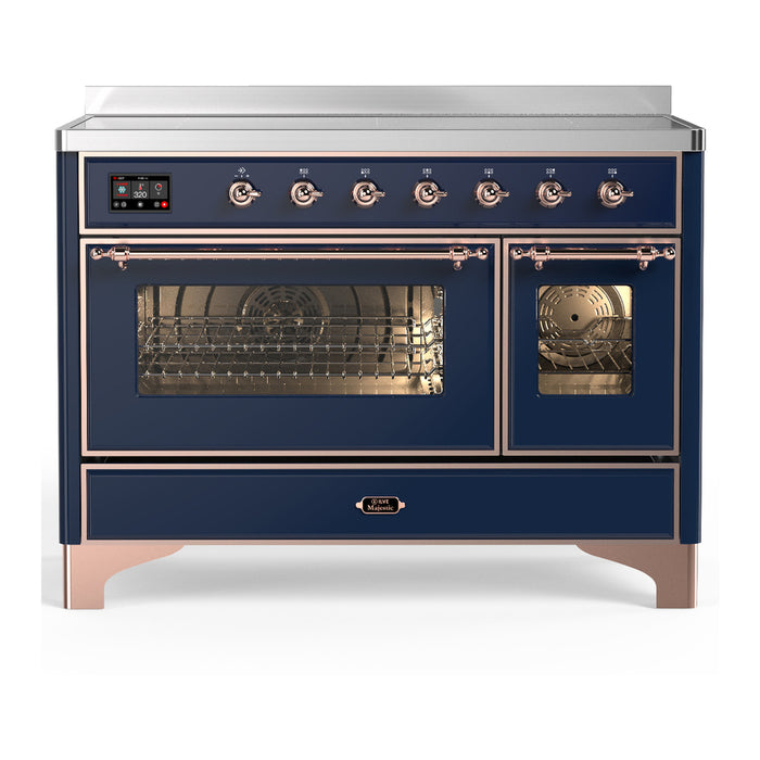 ILVE UMIB48N Majestic III 48 inch Induction Range with 6 Elements, Booster Function, Bridge Control, Residual Heat Indicator (UMIB48NR3)