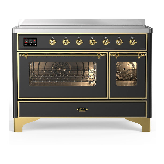 ILVE UMIB48N Majestic III 48 inch Induction Range with 6 Elements, Booster Function, Bridge Control, Residual Heat Indicator (UMIB48NR3)