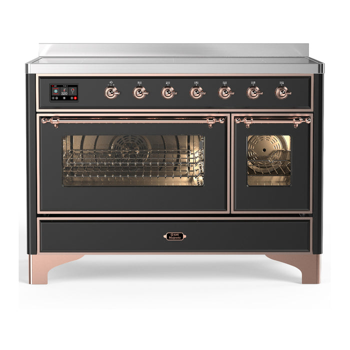 ILVE UMIB48N Majestic III 48 inch Induction Range with 6 Elements, Booster Function, Bridge Control, Residual Heat Indicator (UMIB48NR3)