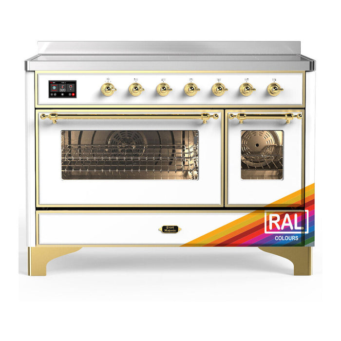 ILVE UMIB48N Majestic III 48 inch Induction Range with 6 Elements, Booster Function, Bridge Control, Residual Heat Indicator (UMIB48NR3)