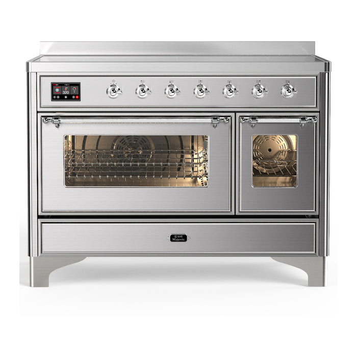 ILVE UMIB48N Majestic III 48 inch Induction Range with 6 Elements, Booster Function, Bridge Control, Residual Heat Indicator (UMIB48NR3)