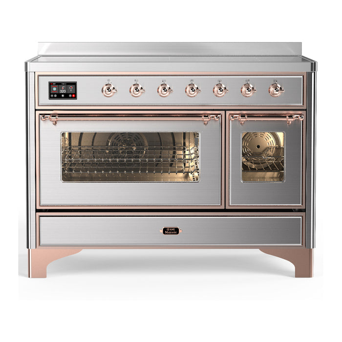 ILVE UMIB48N Majestic III 48 inch Induction Range with 6 Elements, Booster Function, Bridge Control, Residual Heat Indicator (UMIB48NR3)