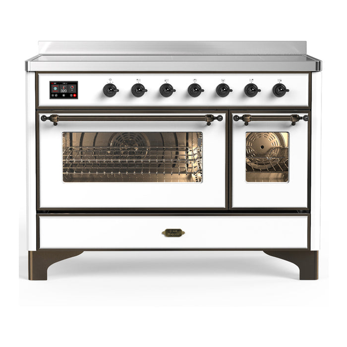 ILVE UMIB48N Majestic III 48 inch Induction Range with 6 Elements, Booster Function, Bridge Control, Residual Heat Indicator (UMIB48NR3)