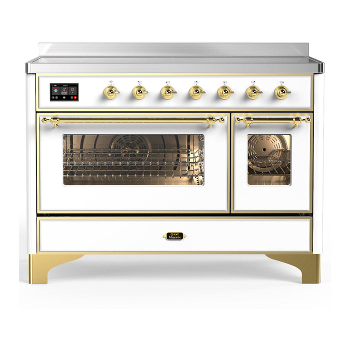ILVE UMIB48N Majestic III 48 inch Induction Range with 6 Elements, Booster Function, Bridge Control, Residual Heat Indicator (UMIB48NR3)