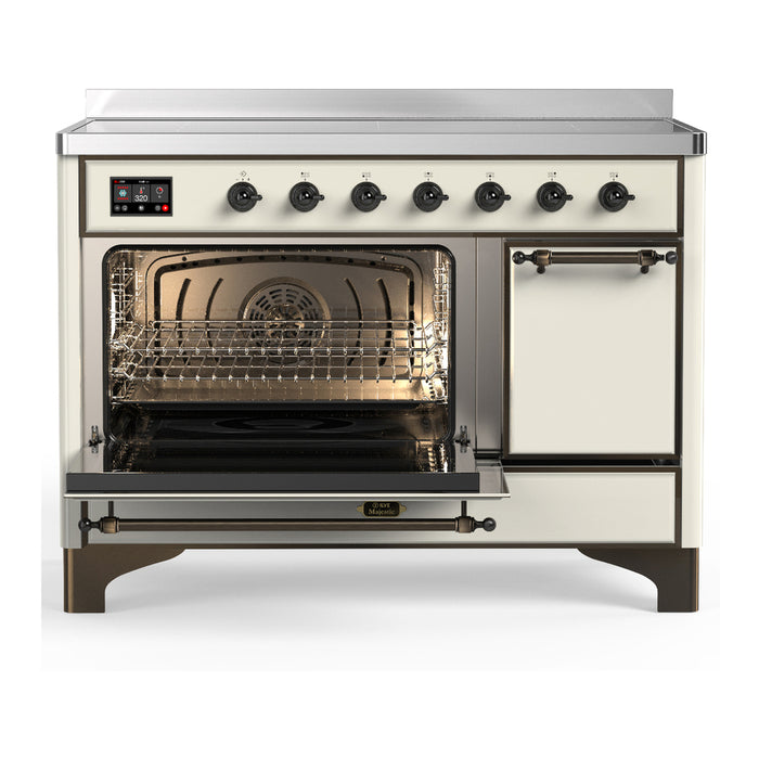 ILVE UMIB48N Majestic III 48 inch Induction Range with 6 Elements, Booster Function, Bridge Control, Residual Heat Indicator (UMIB48QNR3)