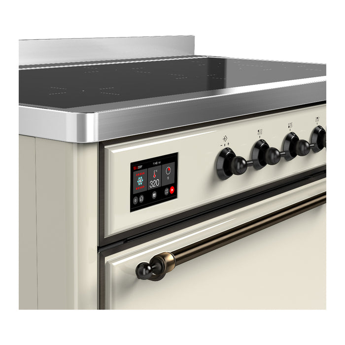 ILVE UMIB48N Majestic III 48 inch Induction Range with 6 Elements, Booster Function, Bridge Control, Residual Heat Indicator (UMIB48QNR3)