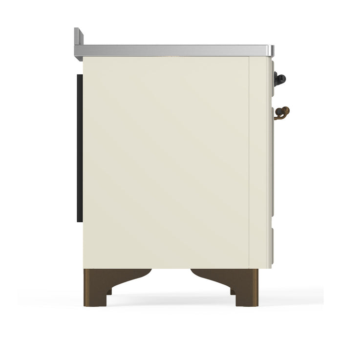 ILVE UMIB48N Majestic III 48 inch Induction Range with 6 Elements, Booster Function, Bridge Control, Residual Heat Indicator (UMIB48QNR3)