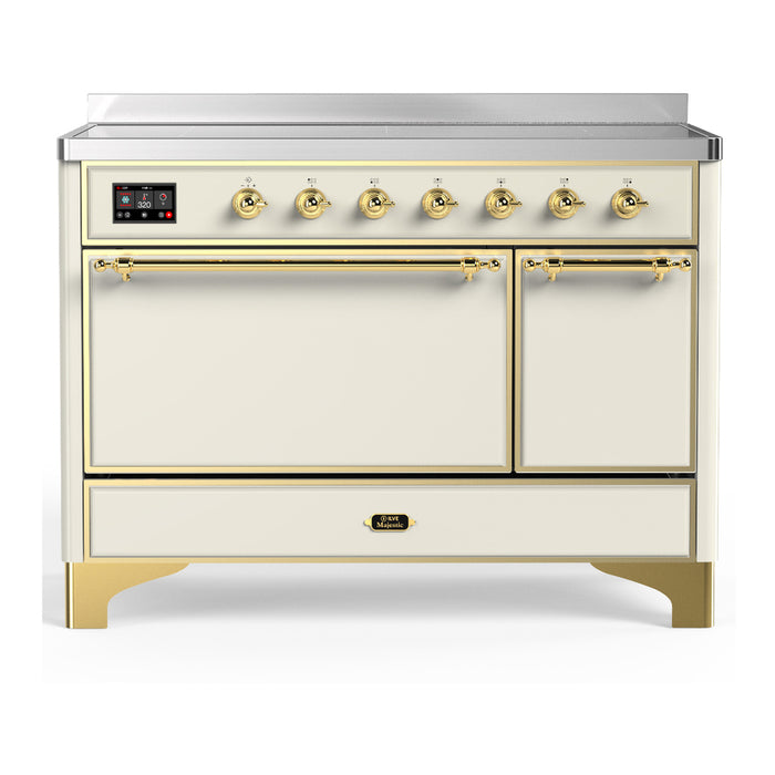 ILVE UMIB48N Majestic III 48 inch Induction Range with 6 Elements, Booster Function, Bridge Control, Residual Heat Indicator (UMIB48QNR3)