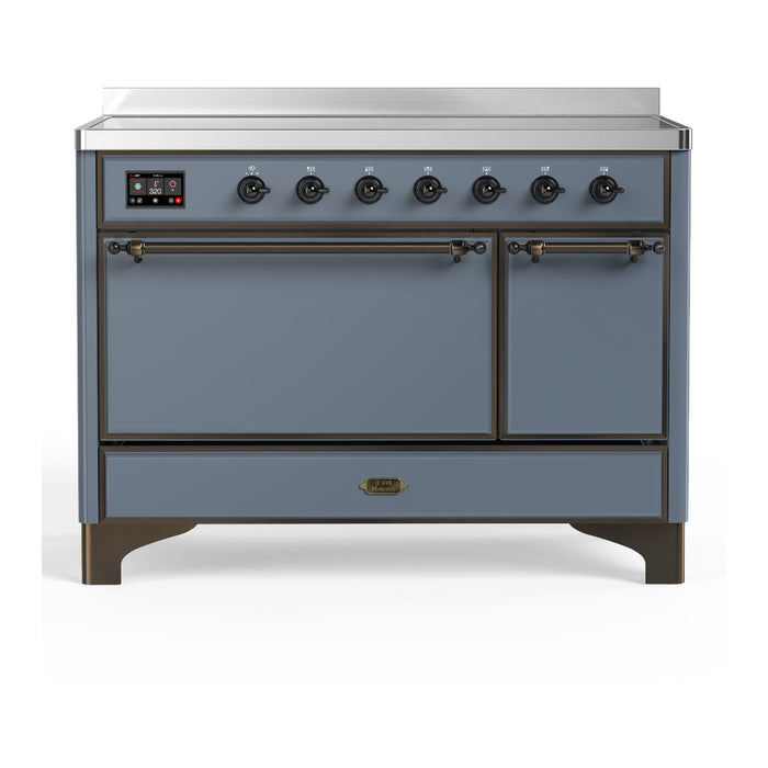 ILVE UMIB48N Majestic III 48 inch Induction Range with 6 Elements, Booster Function, Bridge Control, Residual Heat Indicator (UMIB48QNR3)
