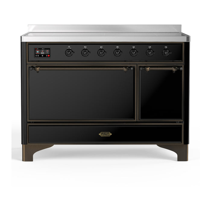 ILVE UMIB48N Majestic III 48 inch Induction Range with 6 Elements, Booster Function, Bridge Control, Residual Heat Indicator (UMIB48QNR3)
