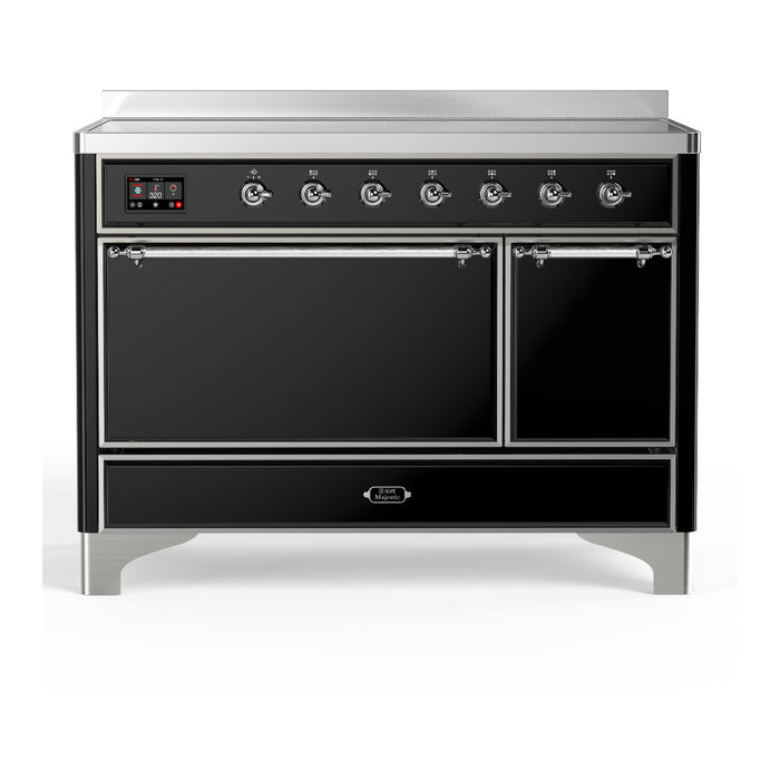 ILVE UMIB48N Majestic III 48 inch Induction Range with 6 Elements, Booster Function, Bridge Control, Residual Heat Indicator (UMIB48QNR3)