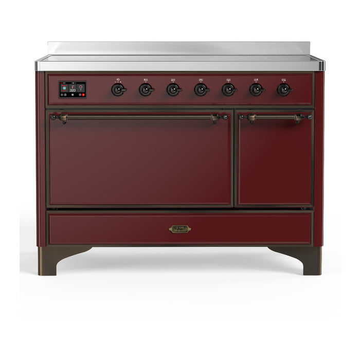 ILVE UMIB48N Majestic III 48 inch Induction Range with 6 Elements, Booster Function, Bridge Control, Residual Heat Indicator (UMIB48QNR3)