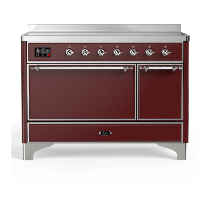 ILVE UMIB48N Majestic III 48 inch Induction Range with 6 Elements, Booster Function, Bridge Control, Residual Heat Indicator (UMIB48QNR3)