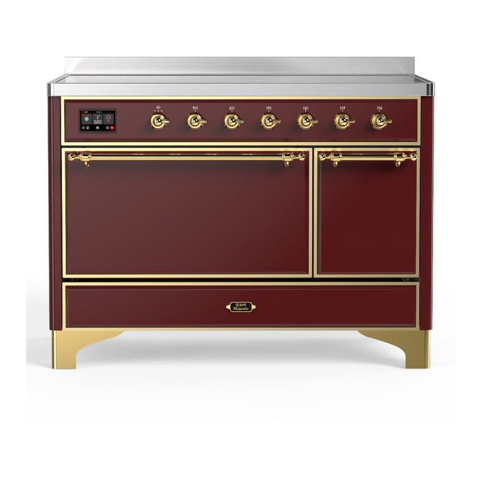 ILVE UMIB48N Majestic III 48 inch Induction Range with 6 Elements, Booster Function, Bridge Control, Residual Heat Indicator (UMIB48QNR3)