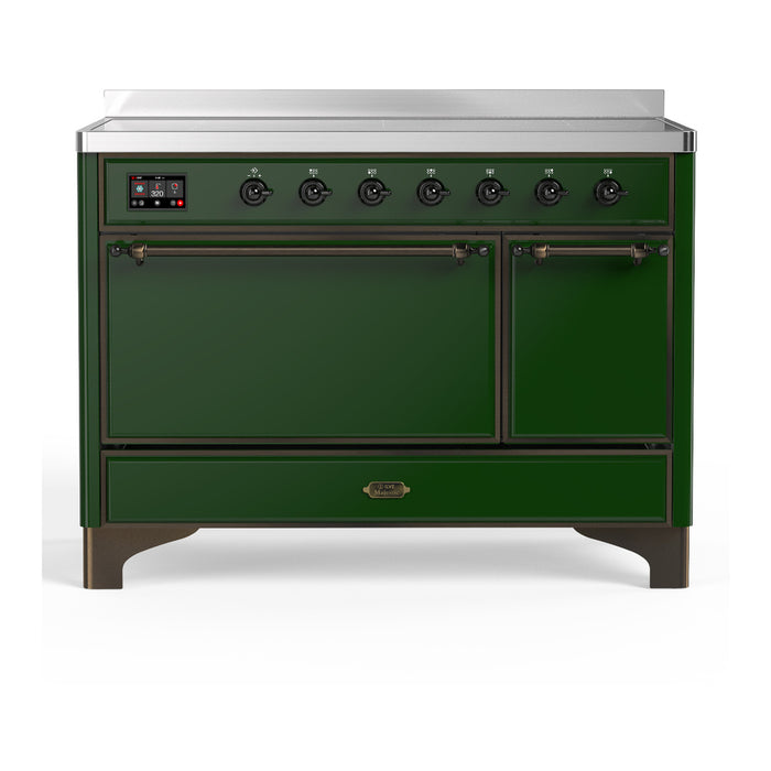 ILVE UMIB48N Majestic III 48 inch Induction Range with 6 Elements, Booster Function, Bridge Control, Residual Heat Indicator (UMIB48QNR3)