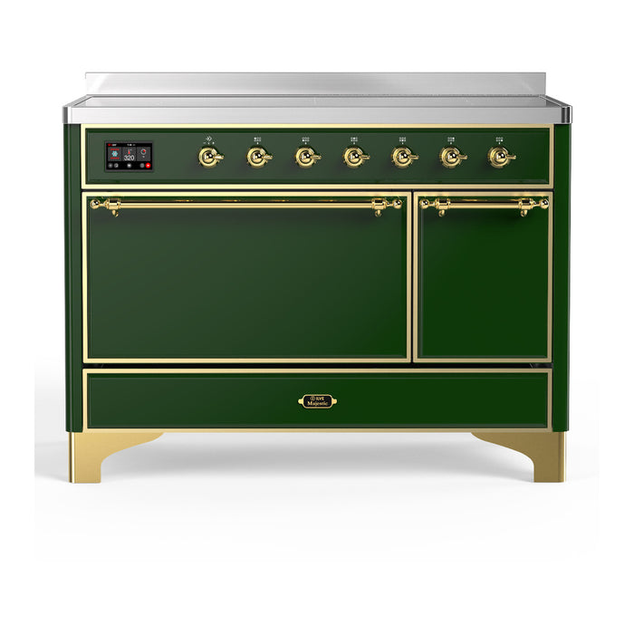 ILVE UMIB48N Majestic III 48 inch Induction Range with 6 Elements, Booster Function, Bridge Control, Residual Heat Indicator (UMIB48QNR3)