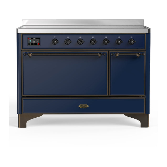 ILVE UMIB48N Majestic III 48 inch Induction Range with 6 Elements, Booster Function, Bridge Control, Residual Heat Indicator (UMIB48QNR3)
