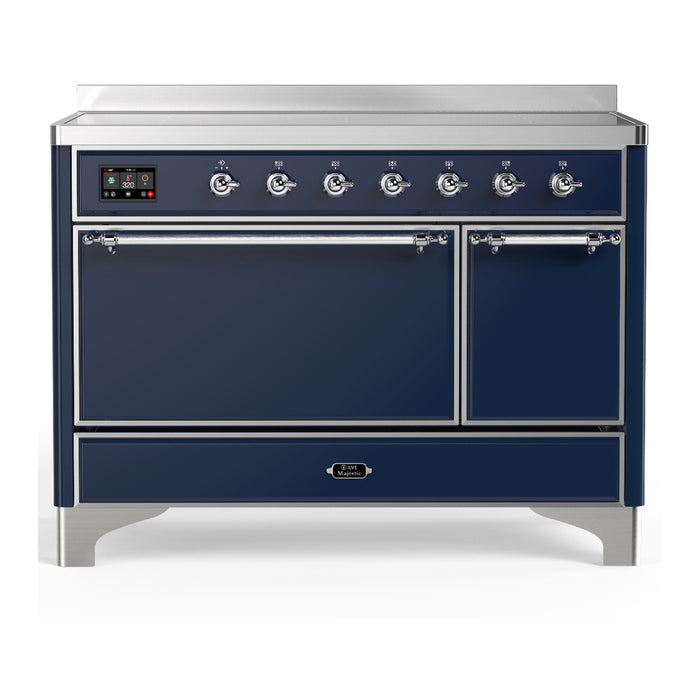 ILVE UMIB48N Majestic III 48 inch Induction Range with 6 Elements, Booster Function, Bridge Control, Residual Heat Indicator (UMIB48QNR3)