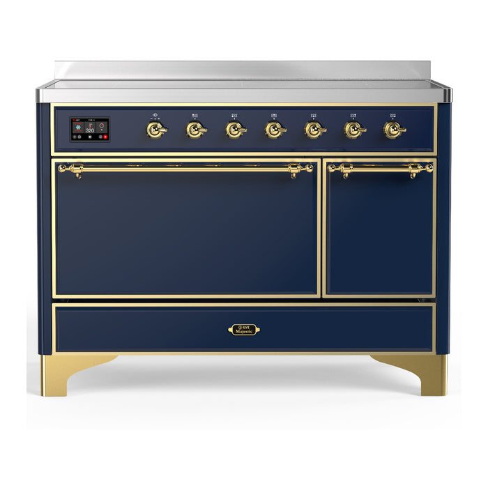 ILVE UMIB48N Majestic III 48 inch Induction Range with 6 Elements, Booster Function, Bridge Control, Residual Heat Indicator (UMIB48QNR3)