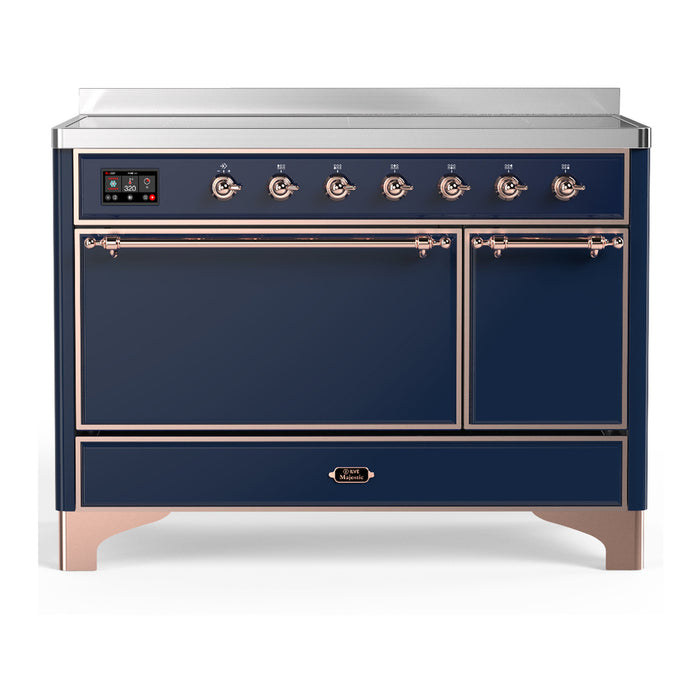ILVE UMIB48N Majestic III 48 inch Induction Range with 6 Elements, Booster Function, Bridge Control, Residual Heat Indicator (UMIB48QNR3)