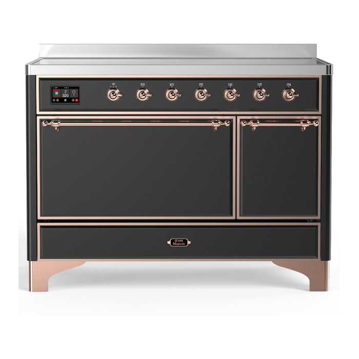 ILVE UMIB48N Majestic III 48 inch Induction Range with 6 Elements, Booster Function, Bridge Control, Residual Heat Indicator (UMIB48QNR3)