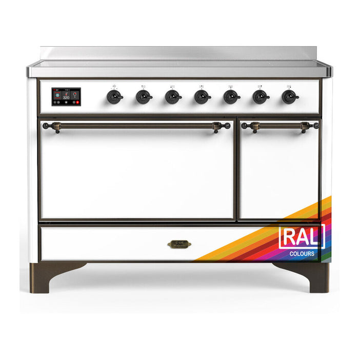 ILVE UMIB48N Majestic III 48 inch Induction Range with 6 Elements, Booster Function, Bridge Control, Residual Heat Indicator (UMIB48QNR3)