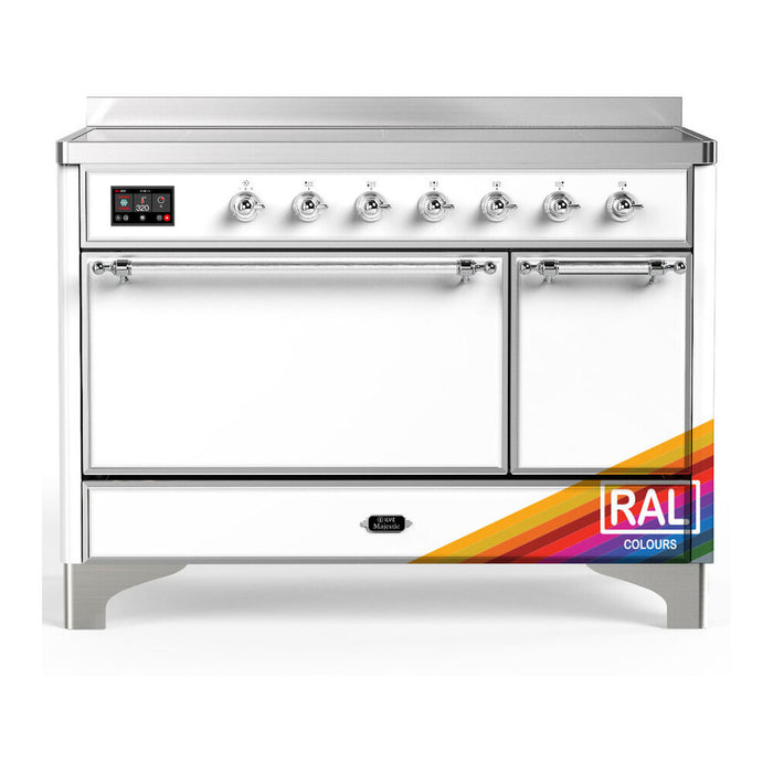 ILVE UMIB48N Majestic III 48 inch Induction Range with 6 Elements, Booster Function, Bridge Control, Residual Heat Indicator (UMIB48QNR3)