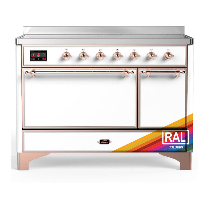 ILVE UMIB48N Majestic III 48 inch Induction Range with 6 Elements, Booster Function, Bridge Control, Residual Heat Indicator (UMIB48QNR3)
