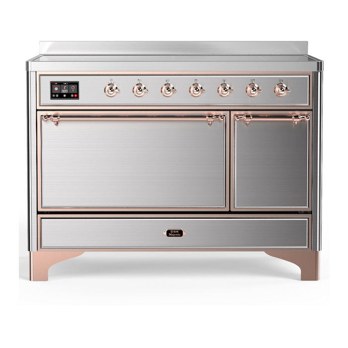 ILVE UMIB48N Majestic III 48 inch Induction Range with 6 Elements, Booster Function, Bridge Control, Residual Heat Indicator (UMIB48QNR3)