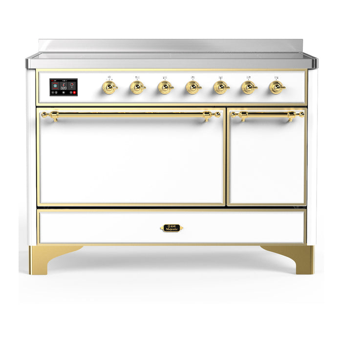 ILVE UMIB48N Majestic III 48 inch Induction Range with 6 Elements, Booster Function, Bridge Control, Residual Heat Indicator (UMIB48QNR3)