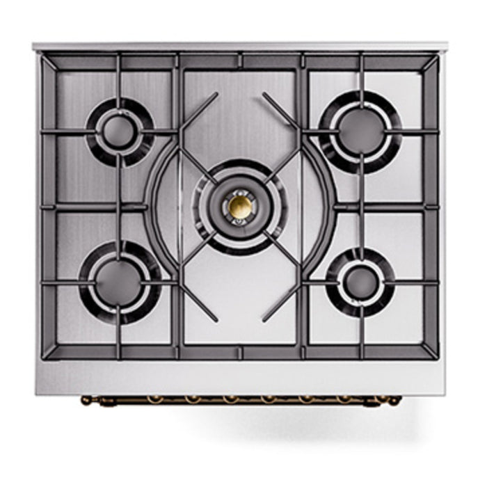 ILVE Nostalgie II Noblesse 30″ Dual Fuel Range Triple Glass Door - UN30NMP