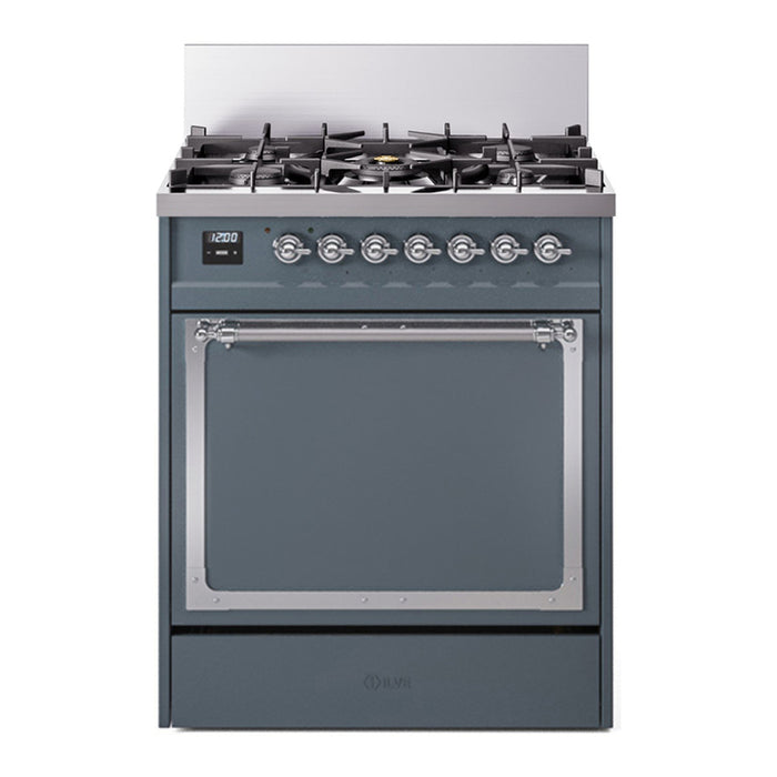 ILVE Nostalgie II Noblesse 30″ Dual Fuel Range Solid Door - UN30QNMP