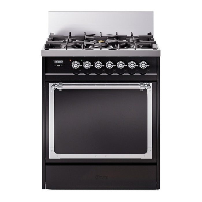 ILVE Nostalgie II Noblesse 30″ Dual Fuel Range Solid Door - UN30QNMP