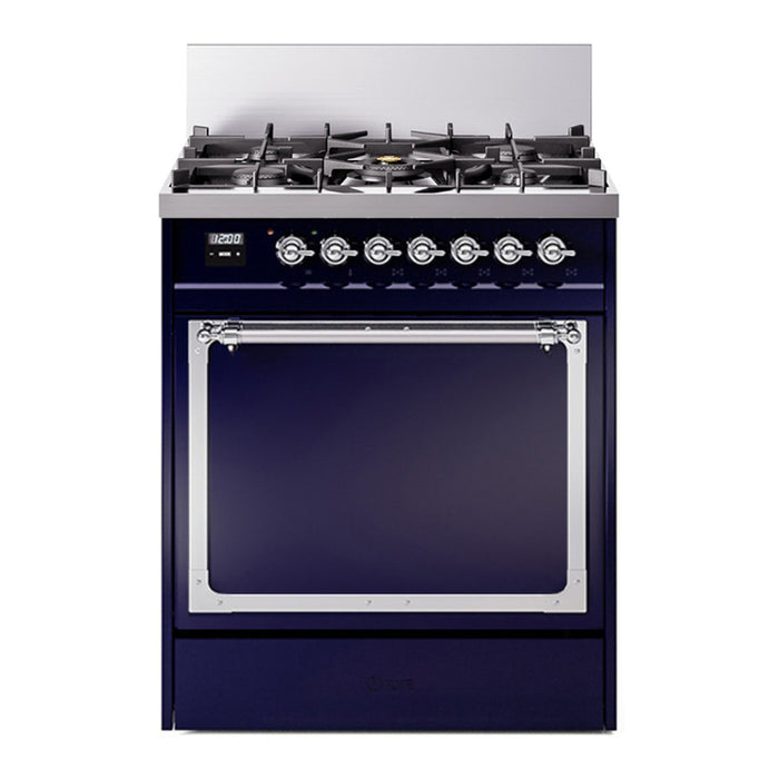 ILVE Nostalgie II Noblesse 30″ Dual Fuel Range Solid Door - UN30QNMP