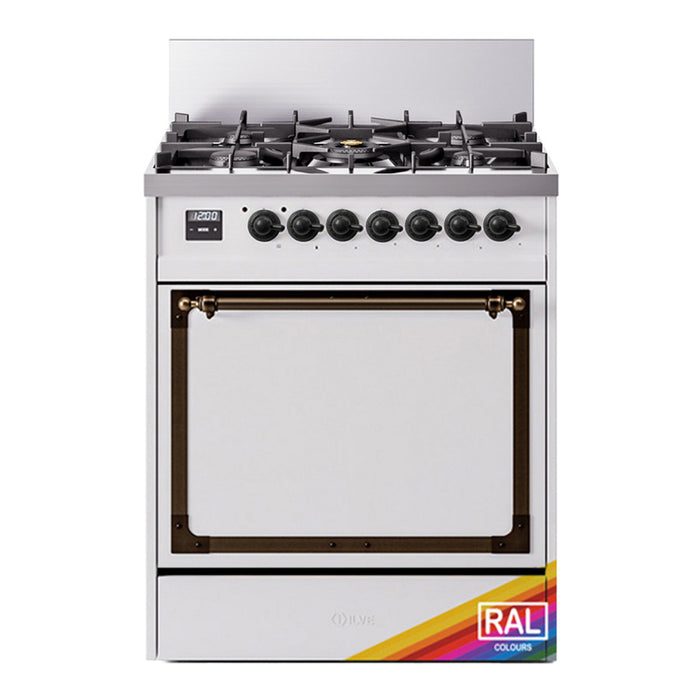 ILVE Nostalgie II Noblesse 30″ Dual Fuel Range Solid Door - UN30QNMP