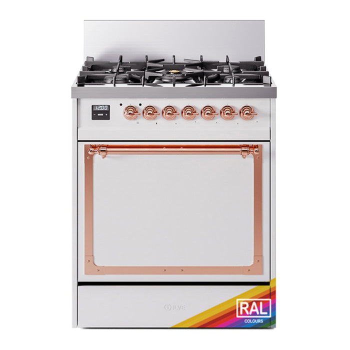 ILVE Nostalgie II Noblesse 30″ Dual Fuel Range Solid Door - UN30QNMP