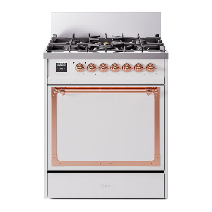 ILVE Nostalgie II Noblesse 30″ Dual Fuel Range Solid Door - UN30QNMP