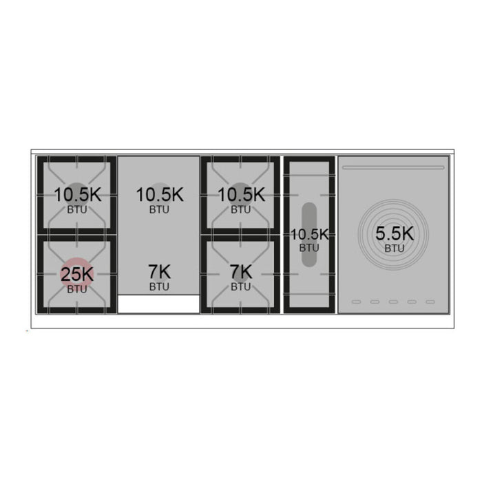 ILVE Nostalgie II Noblesse 60" Dual Fuel Range with 7 Sealed Burners + Griddle + French Top with Triple Glass Door - UN60FSNMP