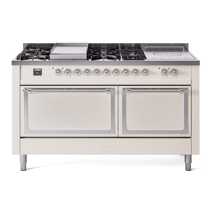 ILVE Nostalgie II Noblesse 60" Dual Fuel Freestanding Range (UN60FSQNMP)