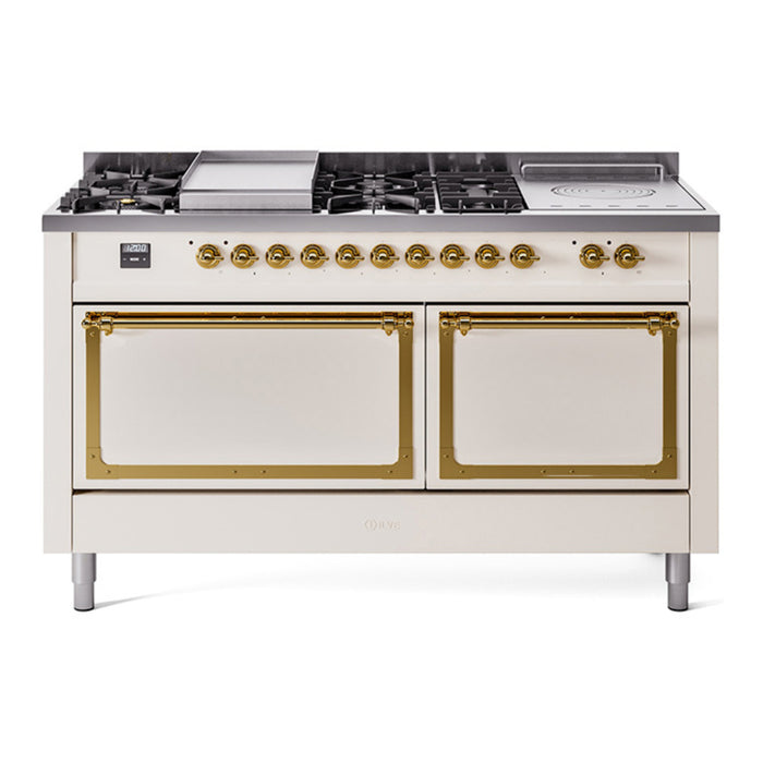 ILVE Nostalgie II Noblesse 60" Dual Fuel Freestanding Range (UN60FSQNMP)