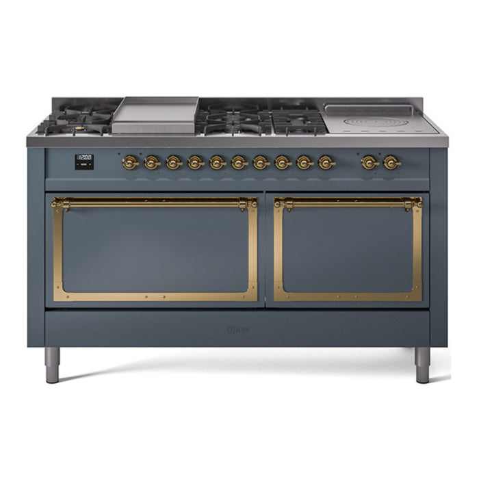 ILVE Nostalgie II Noblesse 60" Dual Fuel Freestanding Range (UN60FSQNMP)
