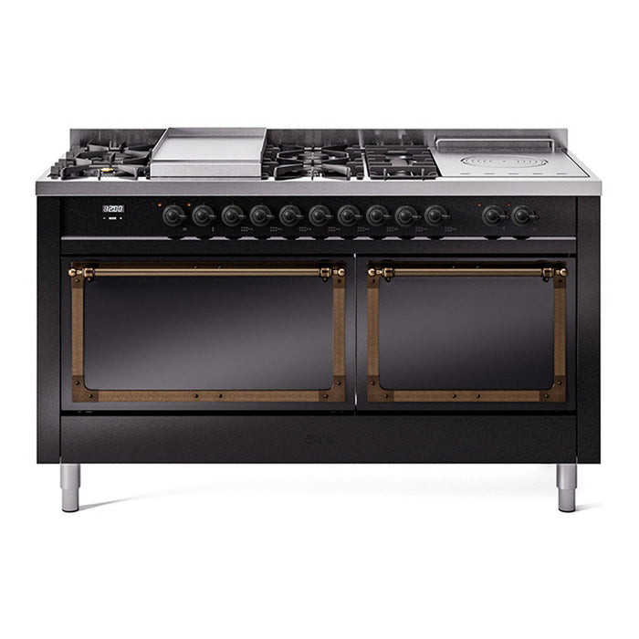 ILVE Nostalgie II Noblesse 60" Dual Fuel Freestanding Range (UN60FSQNMP)