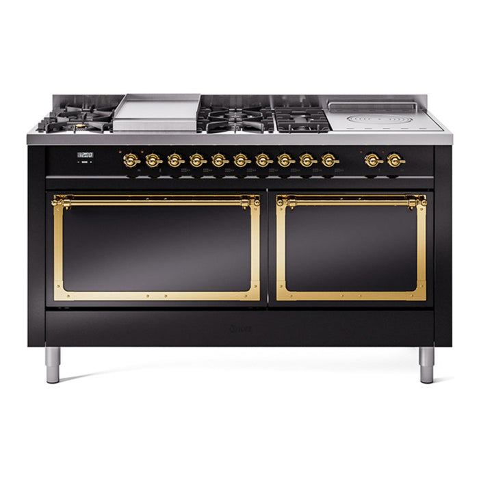 ILVE Nostalgie II Noblesse 60" Dual Fuel Freestanding Range (UN60FSQNMP)