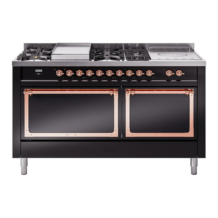ILVE Nostalgie II Noblesse 60" Dual Fuel Freestanding Range (UN60FSQNMP)