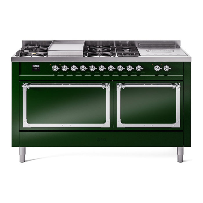 ILVE Nostalgie II Noblesse 60" Dual Fuel Freestanding Range (UN60FSQNMP)